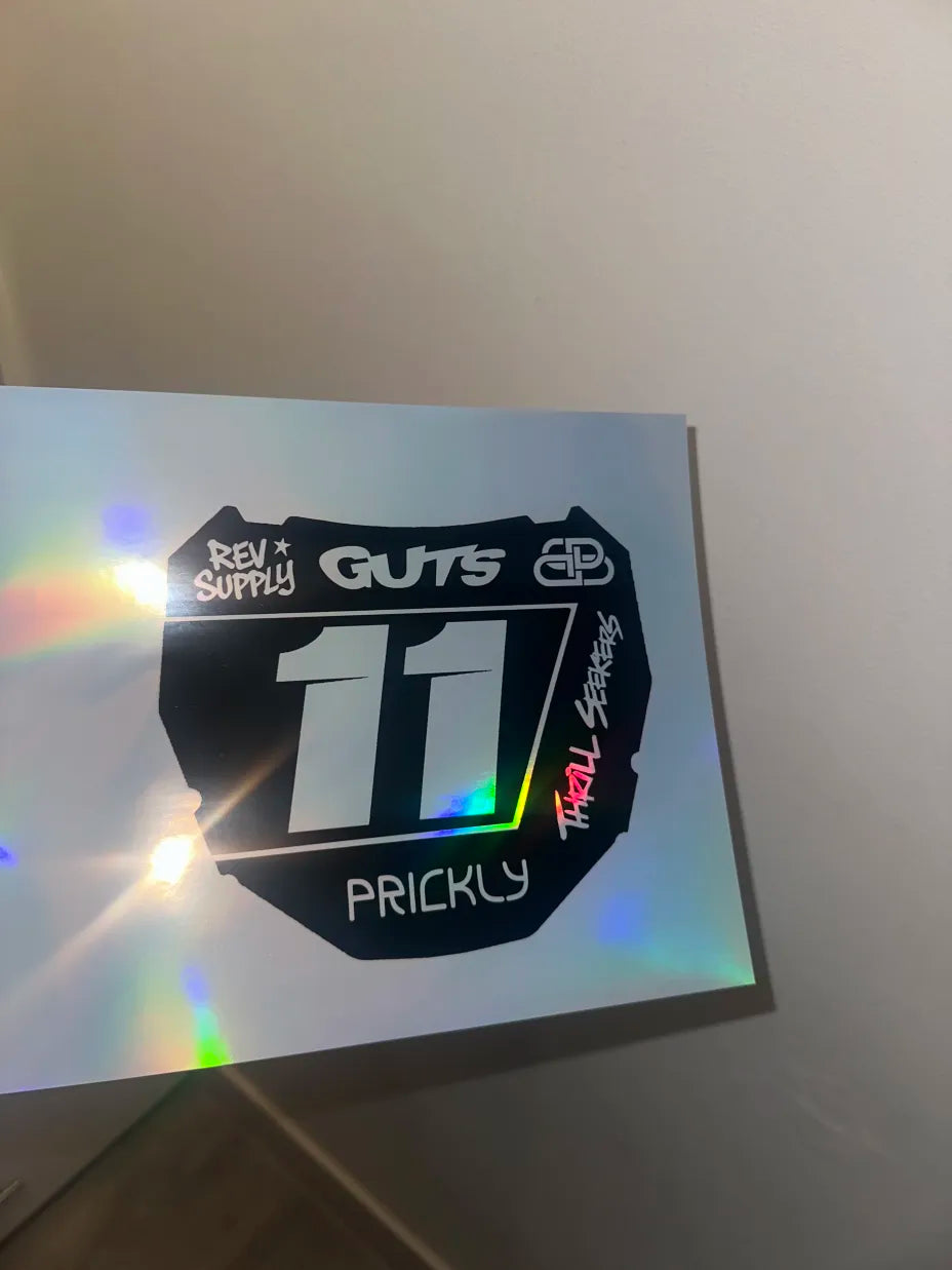 Custom ODI plate decal
