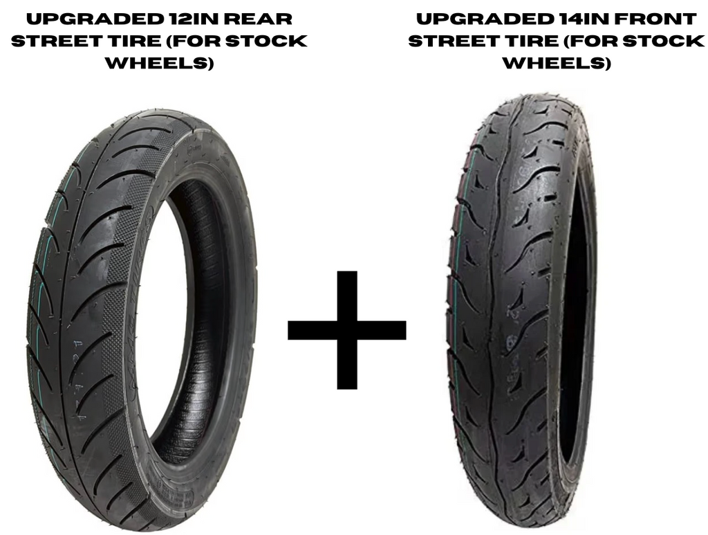 Upgraded Street Tire Set (STOCK WHEELS)